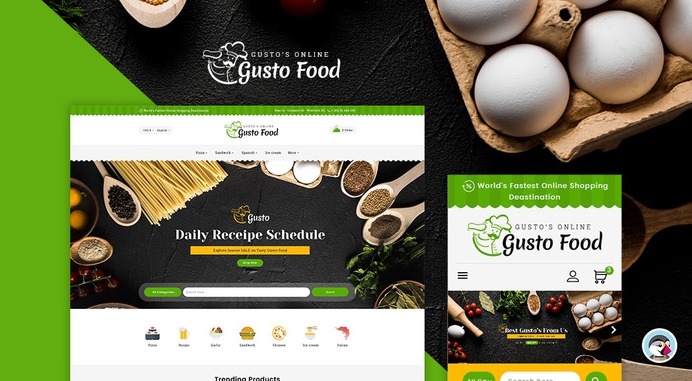 #Gusto #Food - #Restaurant #Dishes – #Prestashop #Responsive #Theme | #TemplateTrip #eCommerce #Website #Design #Template