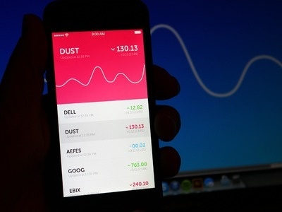 Mini Stock App #line #red #iphone #app #finance #stock #chart