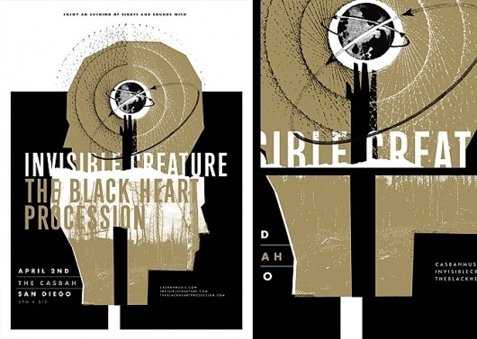 Shop: Posters: IC + The Black Heart Procession #print #screen #poster #invisible #creature