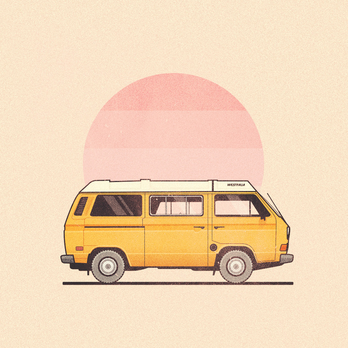 westfalia.jpg #sun #vanagon #van #retro #texture #simple #illustration #westfalia #vw