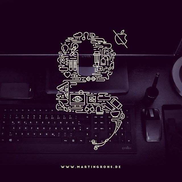 illustration series called "g-line" by @martin.grohs