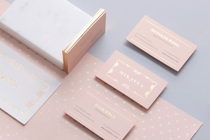Mikayla Eyelashes Packaging - Mindsparkle Mag Designed for the ultra feminine expression, arithmetic´s approach was to capture all of the special qualities of a French dressing room, expressed through the colour palette, delicate rosette design surface pattern and the Art Nouveau line work. #logo #packaging #identity #branding #design #color #photography #graphic #design #gallery #blog #project #mindsparkle #mag #beautiful #portfolio #designer