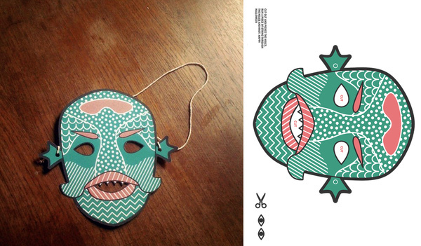 Print it out for free and let the little champs storm the swamps tomorrow night!Print it out here!http://bit.ly/TTdKfm #halloween #arnold #illustration #mask #kids #michael