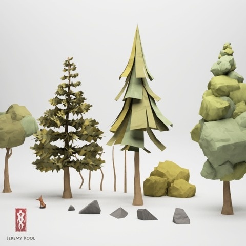FFFFOUND! | jeremyKool_toolSet.png (625×625) #jeremy #paper #trees #kool