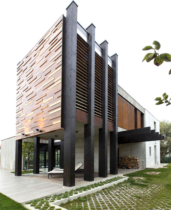 Giraldi Associati Architetti Design a Concrete House in Bologna - #architecture, #house, #home, home, architecture