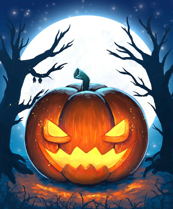 beginner easy halloween paintings & paint by numbers #painting