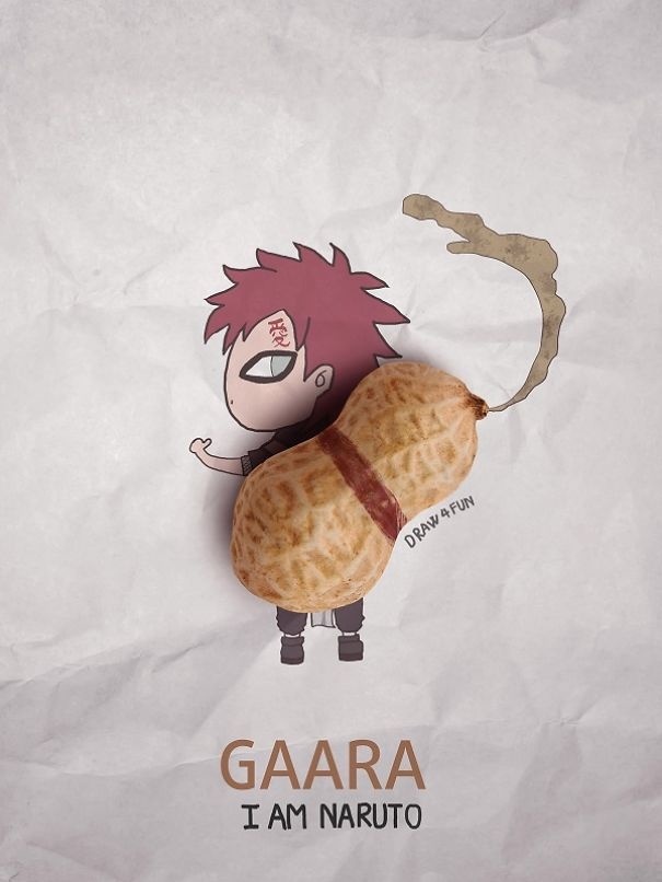 Creative Artwork: Create Naruto Illustrations Using Everyday Objects #art #artwok #drawings #featured #illustration #manga #naruto #nguyá»…n
