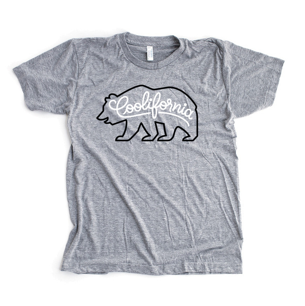 freindsoftype_coolifornia_Tshirt.jpg (862×864) #lettering #coolifornia #shirt #gray #bear #california