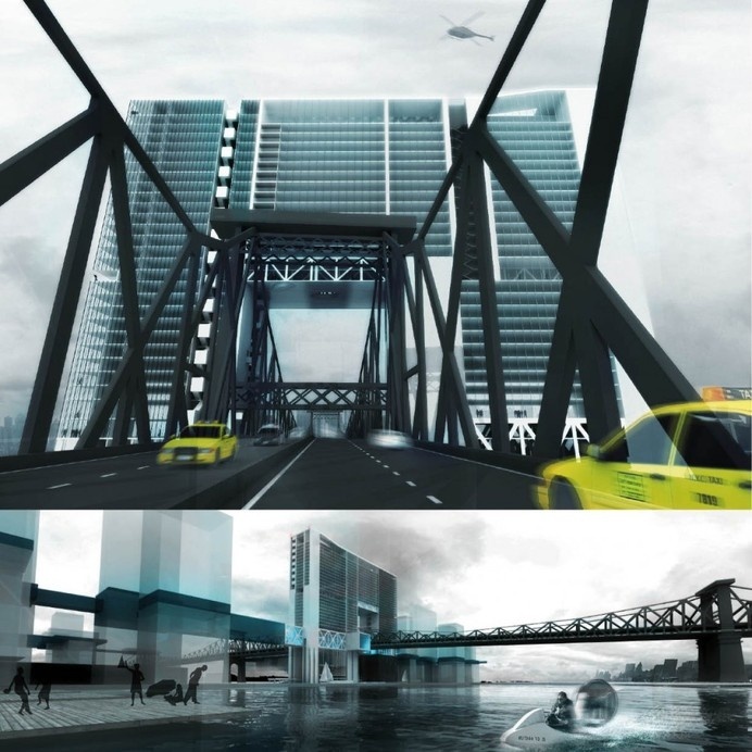Level Rise City Roosevelt Island New York: a metropolitan laboratory for flooding future. #architecture