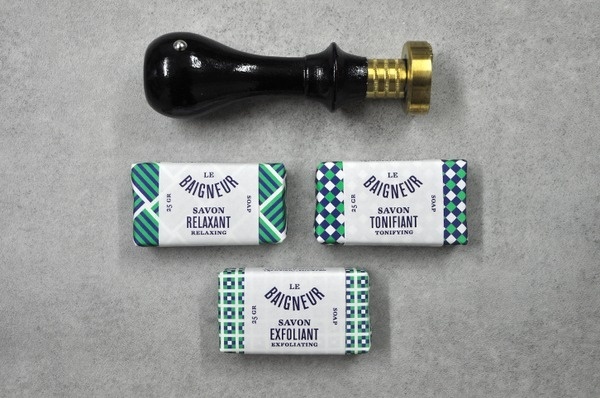 Le Baigneur soap packaging by Müesli #packaging #illustration