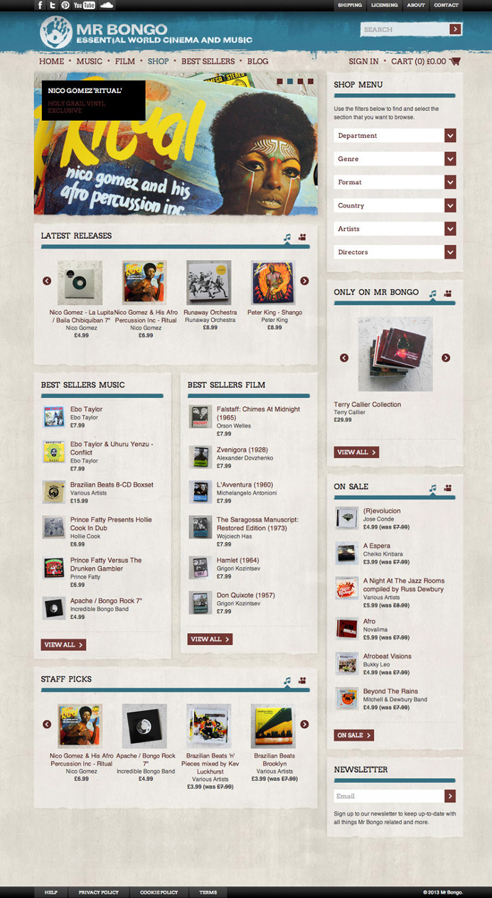 Mr Bongo E-Commerce Website