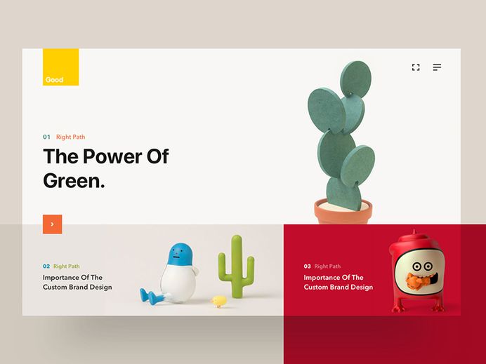 Conceptual Card Exploration layout fluent minimal kids concept grid custom modern ui ux toy website