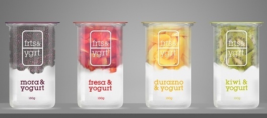 ::: frts & ygrt ::: on the Behance Network #yogurt #design #fruit #package