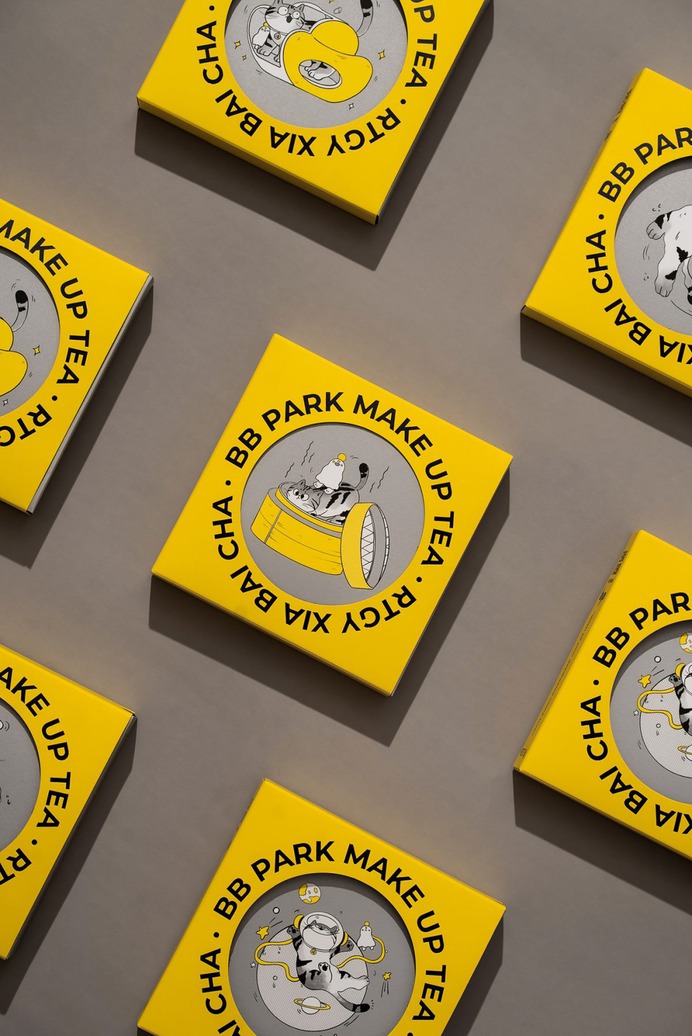 BB PARK · MAKE UP TEA Day Talk Park · Breaking Tea | Packaging Design