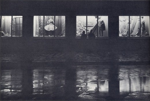 "Textile store window display." | HOW TO BE A RETRONAUT #blackwhite #shop #photography #textile #window