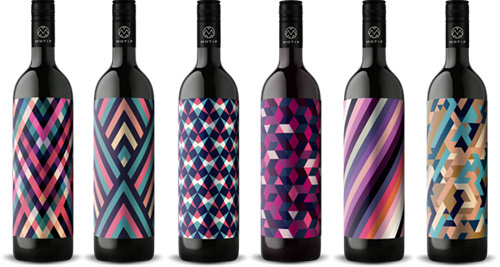 motif8 #packaging #pattern #geometric #wine