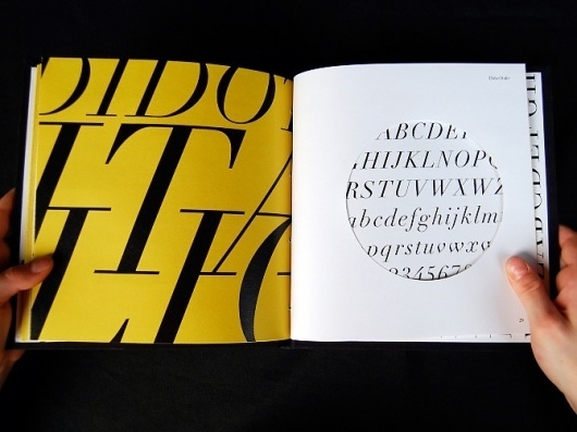 Dever Elizabeth #die #cut #italic #specimen #print #design #book #didot #type