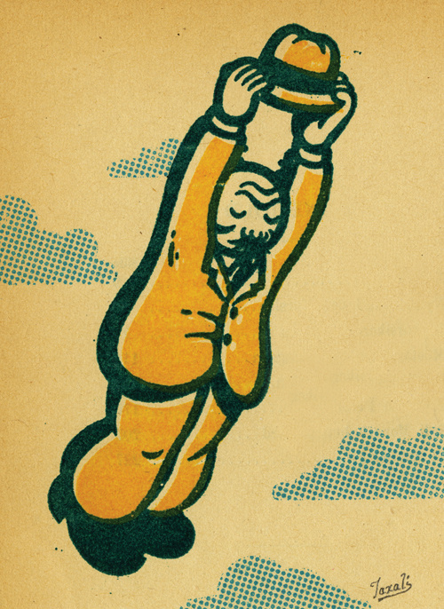 "Hope", Reader's Digest #design #retro #graphic #yellow #illustration #vintage #editorial