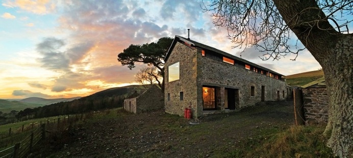 Old mill transformed into a modern holiday home #architecture