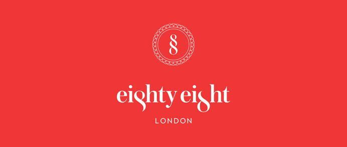 the_88_hotel_logo_reversed #branding #design #identity #logo #typography
