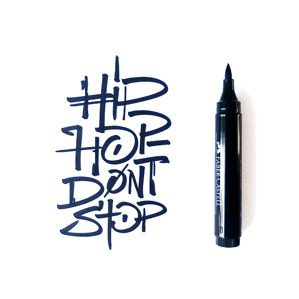 Calligraphy and lettering – Hip Hop Don't Stop