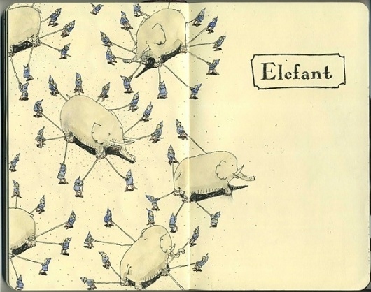Moleskine Sketches by Mattias Adolfsson | Best Bookmarks