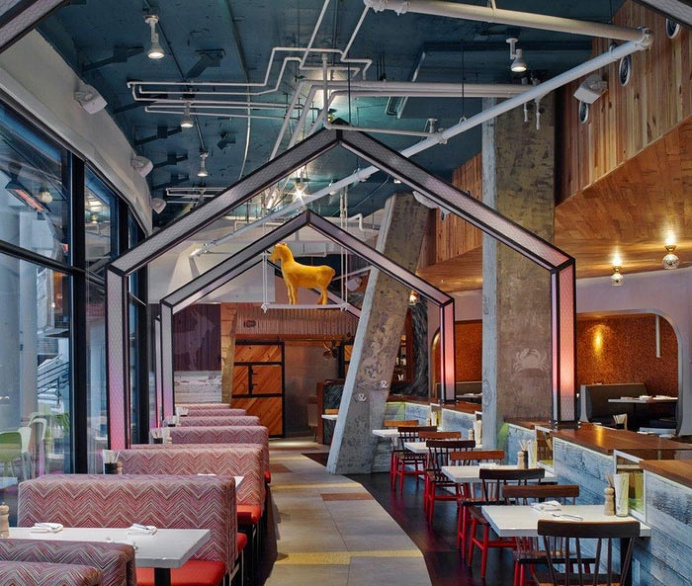 Playful and Artistic Restaurant Decor