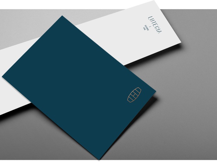Lutecia Corporate Identity - Mindsparkle Mag marimo studio & Fabiola Rivera Guerra designed the corporate identity for Lutecia – a small place specializing in wine, which offers carefully selected labels. #logo #packaging #identity #branding #design #color #photography #graphic #design #gallery #blog #project #mindsparkle #mag #beautiful #portfolio #designer