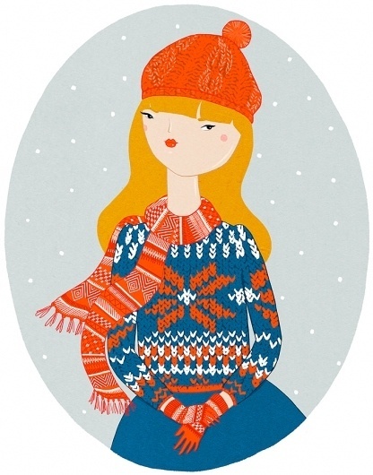 KRISATOMIC #drawing #girl #winter