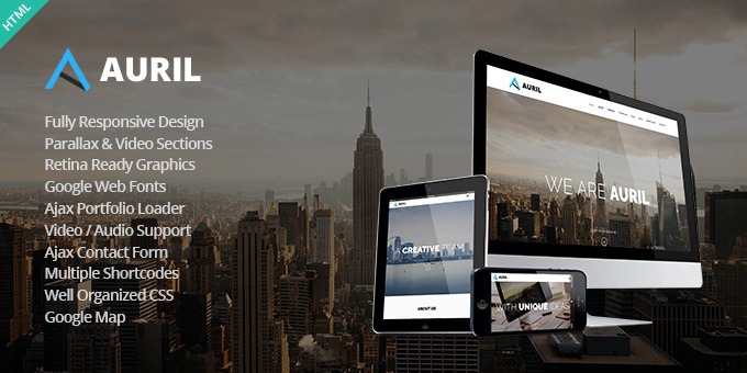 Auril Creative One Page Template