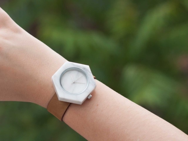 Geometric Marble Watch