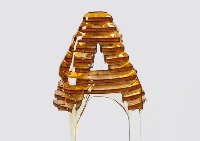 Gourmet Typography Made with Honey design type inspiration designblog www.mindsparklemag.com