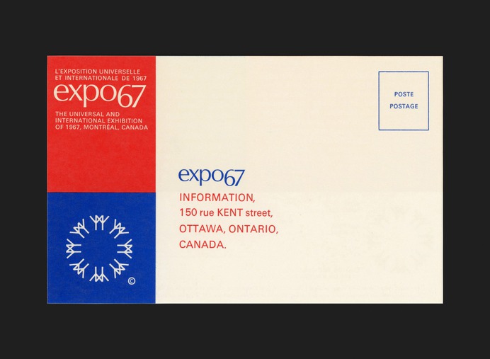 Expo 67 Information Postcard - Canada Modern