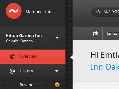 Dribbble - GUI for hotel management app by Ashish Thakkar #gui #red #apps #pixel #texture #mobile #perfect #dark
