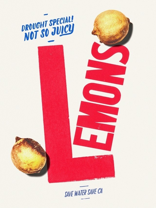 DROUGHT_POSTER_LEMONS_fnl #drought #lemon #california #poster