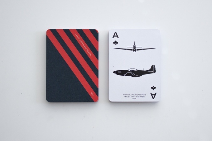 #playingcards #cards #WWII #aviation #airplanes #planes #illustration #lettering