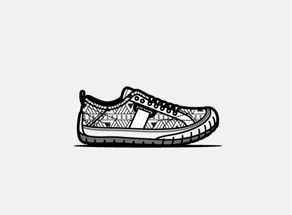 mkn design Michael Nÿkamp #geometry #pattern #cat #shoe #wolverine #simple #illustration #style #footwear