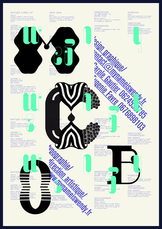 PQCSL/ Pourvu que ce soit lisible #letter #poster #typography