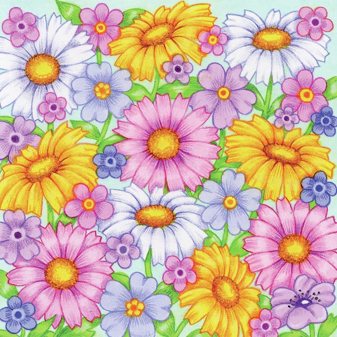 daisy painting & daisy paint by number #painting