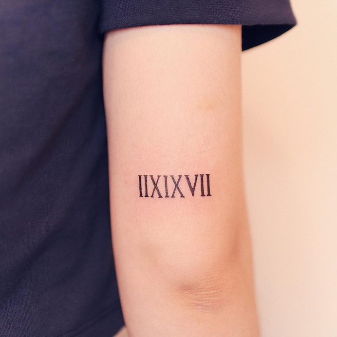 Roman numeral lettering!