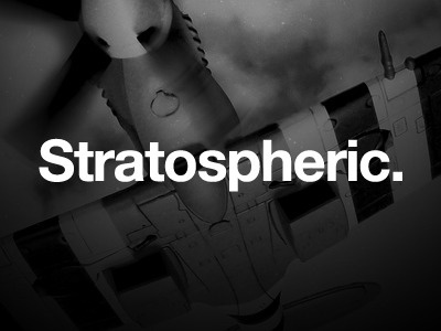Dribbble - Stratospheric by Jeremy Swinnen #white #stratospheric #black #photography #and #logo #typography