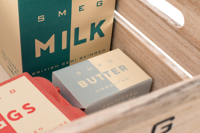 Smeg x Ocado - Luke Dodridge #packaging #design #food #ocado #fridge #smeg #retro #vintage #classic