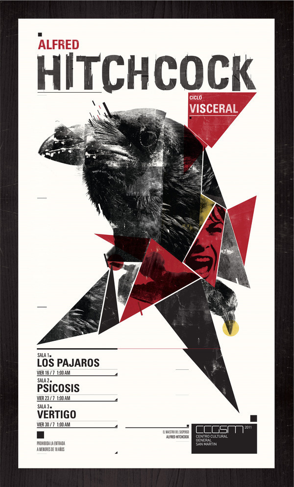 Ciclo Visceral / Alfred Hitchcock | Sebastián Barrena #alfred #design #graphic #hitchcock #poster