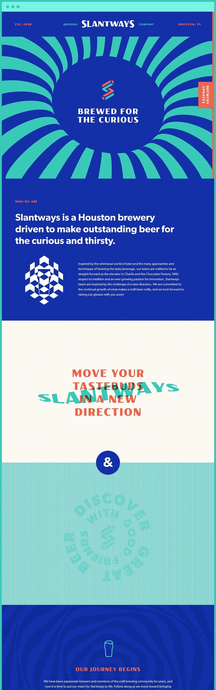 Slantways Brewing – Website Design #beer #brewery #website #design #houston