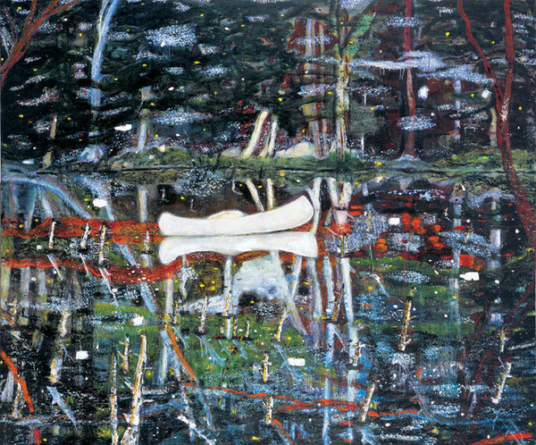 White Canoe #white #color #peter #painting #doig