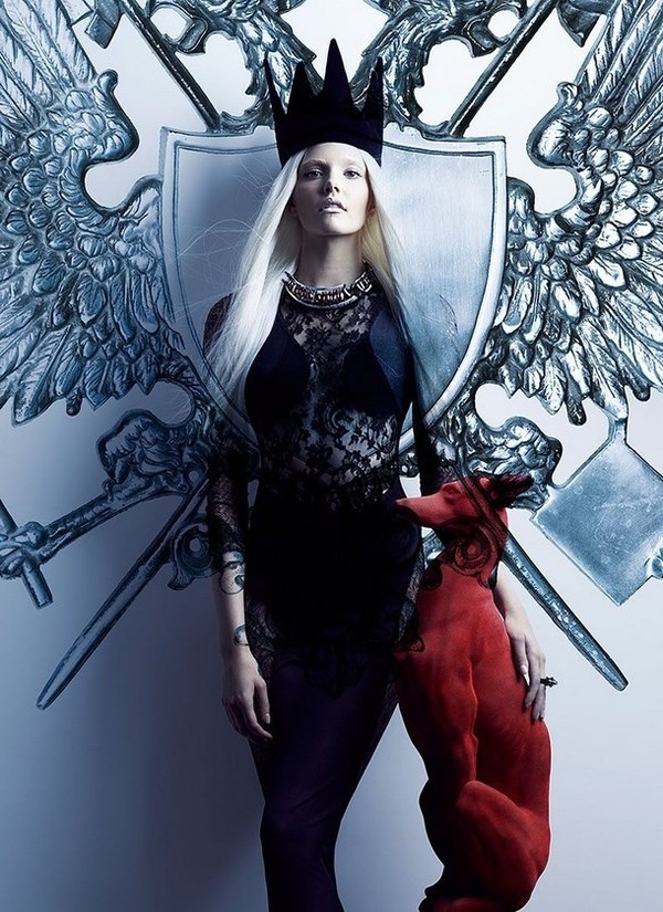Artistic fashion story – "Your Majesty" in Flare Magazine #fashion #artistic #story #art