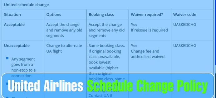 What to do when United Airlines changes your flight schedule