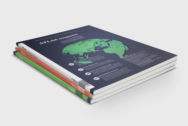 Atlas magazine #cover #illustration #layout #editorial #magazine