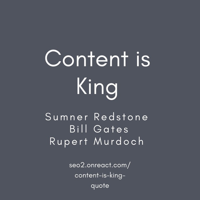#Content is King quote by Sumner Redstone Bill Gates Rupert Murdoch