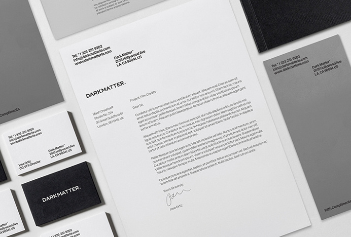 Dark Matter by Mash Creative #print #design #graphic #stationary